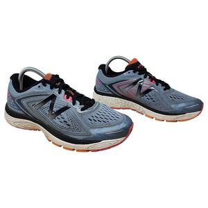 New Balance 860v8 sz 9.5 Women Gray Pink Running Shoe Stability W860GP8 Athletic